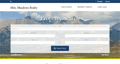 Desktop Screenshot of mtnmeadowsrealty.com