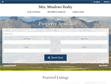 Tablet Screenshot of mtnmeadowsrealty.com